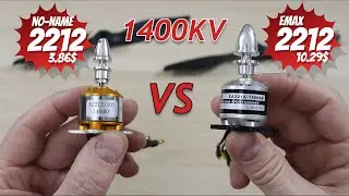 Popular & Cheap No-name 1400KV VS. Emax 1400KV. 2212 Brushless Motor Comparison (3.45$ VS 10.29$)