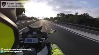 Commandant glijdend transport / Police escort Sassenheim naar het LUMC Leiden 13-10-2016