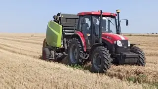 Прямий ефір. Тюковка соломи пшениці. YTO-804 з Claas Variant 365 RC