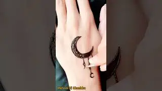 Simple chaand mehndi design ❤️ | Ramazan mehndi design | 