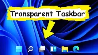 Transparent Taskbar !