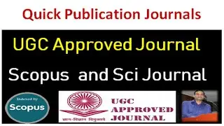 UGC and Scopus Journals | Quick Publication Journals  