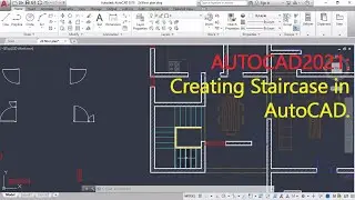AutoCAD 2021: How To Create Staircase in AutoCAD