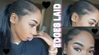 EDGES LAID ❤️ | THE BEST EDGE CONTROL EVER!!! SLAY PONYTAIL TUTORIAL!