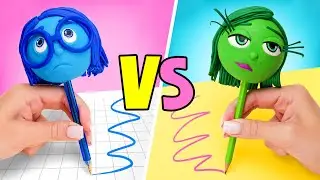 How To Make Pens Look Like Your Favorite Characters || Inside Out Inspired Crafts