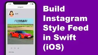 Swift Tutorial: Build Instagram Feed in Swift (Xcode 11 - Custom Tableview)