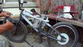 80cc Motorized BMX Bike pt.4, Frame Work
