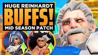 HUGE Reinhardt & Mauga BUFFS! - Midseason Patch Season 9 Update
