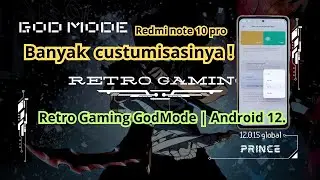 Custom rom redmi note 10 pro Retro Gaming Good Mode | Android 12 😱