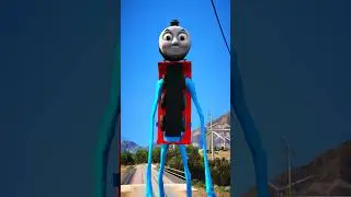 GTA V: THOMAS MONSTER SAVING SHIVA FROM THOMAS THE TRAIN 