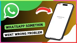 How to Fix WhatsApp Something Went Wrong Problem On iPhone (2024)
