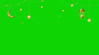 Ramadan Lantern Green Screen  