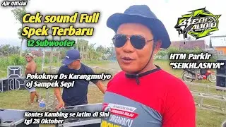 Bledex Audio Pakek SPEK Terbaru untuk Cek Sound 12 Sub Full B&C di Lap Karangmulyo