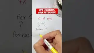 How to calculate Quick Percentages? Part - 1