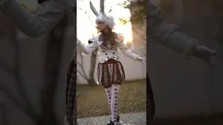 Making the outfit I think the White Rabbit would wear 🐇❤️🧵 
