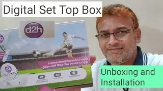 d2h HD Unboxing V7000 HDW Digital Set Top Box I Radio Frequency DTH Remote Installation with TV I