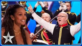 The Royal British Legion Band put the FUN in UPTOWN FUNK! | Auditions | BGT 2023