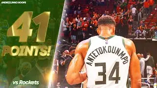 Giannis Antetokounmpo 41 POINTS vs Rockets! ● Full Highlights ● 10.12.21 ● 1080P 60 FPS
