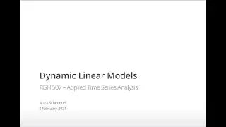 ATSA21 Lecture 10: Dynamic linear models (DLMs)