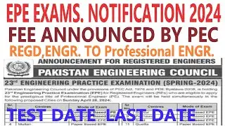 23RD EPE EXAMS  BY PEC 2024 TERMS AND CONDITIONS APPLY.REGISTERED ENGR. TO PROFESSIONAL ENGR.