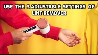 "Efficient Fabric Care with InstaCuppa Rechargeable Lint Remover: Master the 3 Speed Settings"