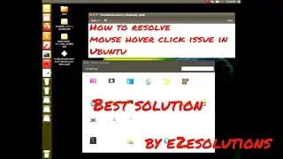 How to solve mouse Hover click automatically issue in Ubuntu.