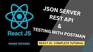 Create JSON server REST API in react JS and test with postman | React JS Full Tutorial