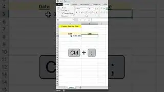 Insert Current Date and Time in Excel 