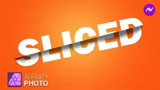 Sliced Text in Affinity Photo | Text Effects in Affinity Photo | Affinity Photo Tutorial