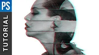 Glitch Portrait Effect | Photoshop Tutorial