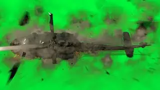 Helicopter Crash Free Green Screen||Stroke Footage