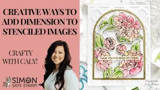 Try This! Add Dimension to Framed Stenciled Images!