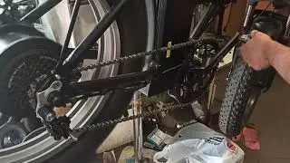 Установка успокоителя на электро велик. Цепь больше не падает