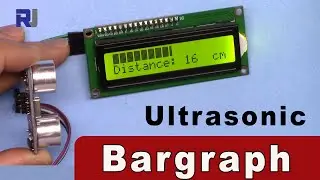 Display distance from Ultrasonic sensor as bargraph on LCD1602 LCD2004 using Arduino