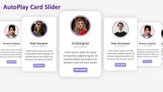 How to Make a Card Slider in HTML, CSS & JavaScript | AutoPlay Slider