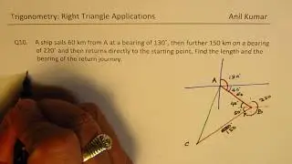 Find Distance and Bearing Angle of the Ship to Return