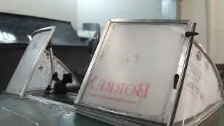 Инструкция по установке стекла на лодку.