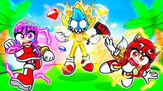 Trolling With ADMIN SUPER SONIC MOVESET in Sonic Battlegrounds Roblox!