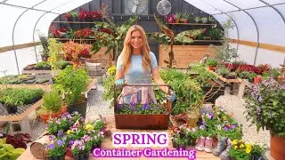 Planting a Happy Spring Container | Container Gardening | Violas & Pansies //Garden Farm