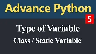 Class Variable or Static Variable in Python (Hindi)