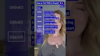 How to Tell TIME in French? 🇫🇷🕰️  Part 2