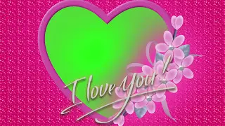 Green Screen Heart Frame