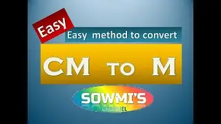 Convert cm to m