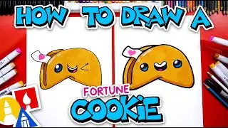 How To Draw A Funny Fortune Cookie