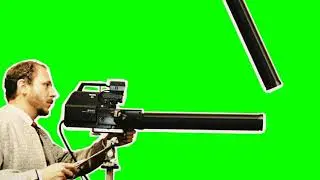 Camera Operator Deploys A Massive Zoom - Animation on green screen - VFX for video Editing 