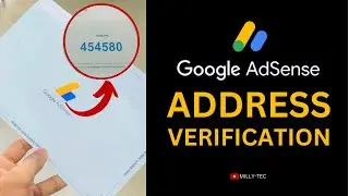 How To Verify Google Adsense Account | Address Verification | PIN Verification