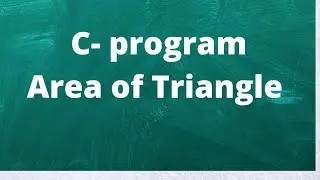 C program to find area of triangle if base and height is given