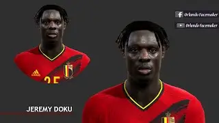 🔴 Jeremy Doku Face By Orlando Facemaker | PES 2013