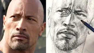 Drawing Dwayne Johnson | The Rock