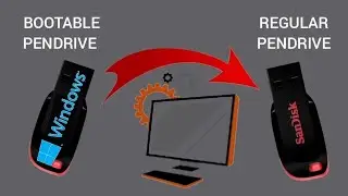 How to convert bootable pendrive to regular pendrive by CMD